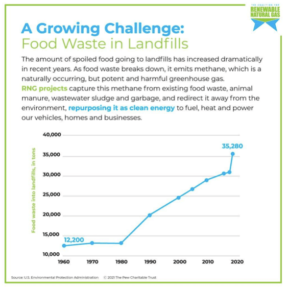 food waste in landfills